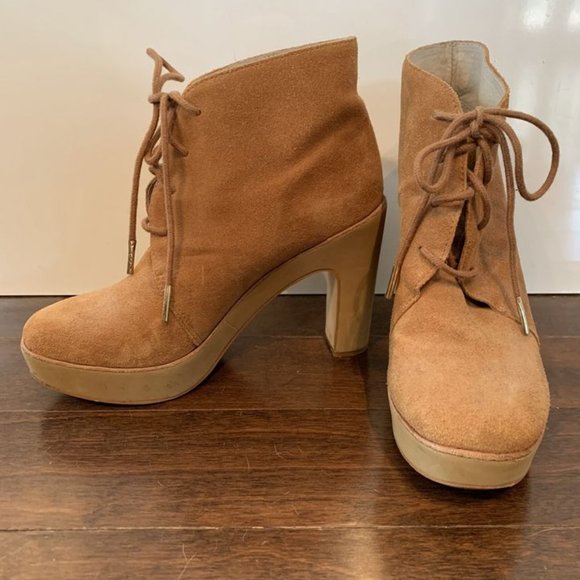 Michael Kors Tan Suede Booties size 6.5 - Picture 5 of 8